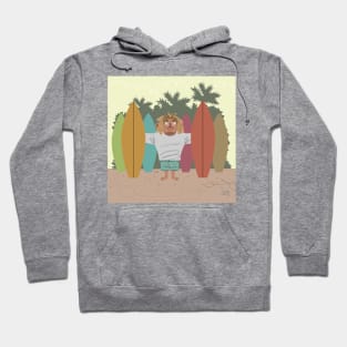 Funny Surf Design Hoodie